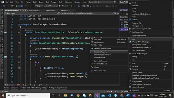 Onion Architecture in Asp.net Core 6 Web API